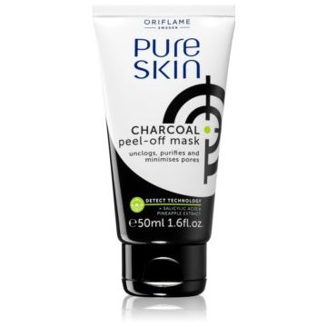 Oriflame Pure Skin mască facială de acoperire cu cărbune activ