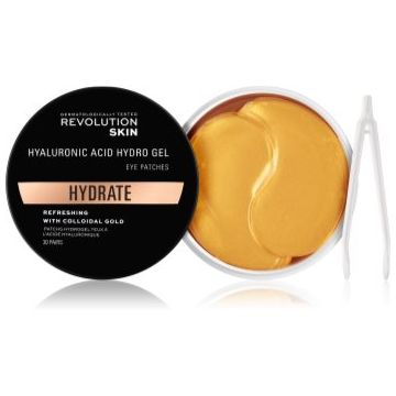 Revolution Skincare Gold Hydrogel masca hidrogel pentru ochi cu aur