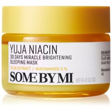 Some By Mi Yuja Niacin Brightening mască iluminatoare de noapte
