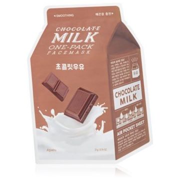 A’pieu One-Pack Milk Mask Chocolate mască textilă de îngrijire