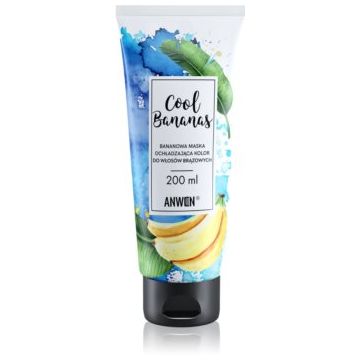 Anwen Cool Bananas mască colorantă pentru par saten spre inchis