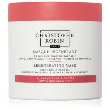 Christophe Robin Regenerating Mask with Prickly Pear Oil masca pentru regenerare pentru par uscat, deteriorat si tratat chimic