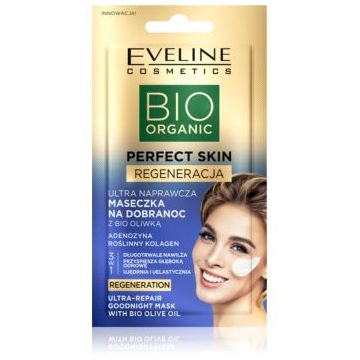 Eveline Cosmetics Perfect Skin Bio Olive Oil Mască de față revitalizantă de noapte cu ulei de masline