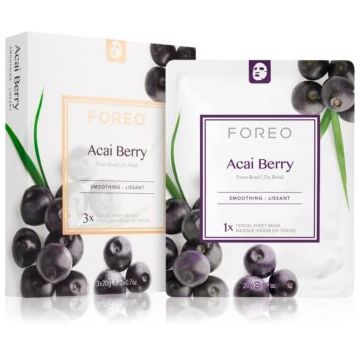 FOREO Farm to Face Sheet Mask Acai Berry mască textilă antioxidantă