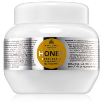 Kallos KJMN Professional Honey masca pentru hidratare intensa pentru păr uscat și deteriorat