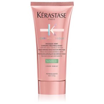Kérastase Chroma Absolu Masque Vert Chroma Neutralisant corector de păr pentru neutralizarea tonurilor de roșu Kérastase Chroma Absolu Masque Vert Chroma Neutralisant corector de păr pentru neutralizarea tonurilor de roșu