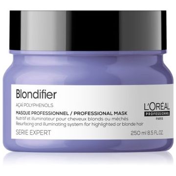 L’Oréal Professionnel Serie Expert Blondifier Mască regeneratoare și pentru reînnoire pentru parul blond cu suvite