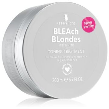 Lee Stafford Bleach Blondes Ice White masca de par neutralizeaza tonurile de galben