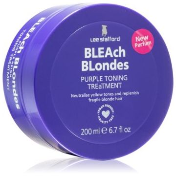 Lee Stafford Bleach Blondes Purple reign masca neutralizeaza tonurile de galben