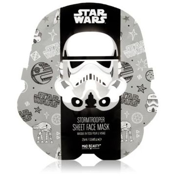 Mad Beauty Star Wars Storm Trooper mască textilă hidratantă cu extracte de ceai verde
