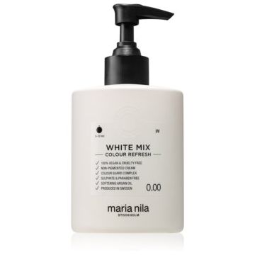 Maria Nila Colour Refresh White Mix masca hrănitoare fără pigmenți de culoare pentru a crea nuanțe pastelate
