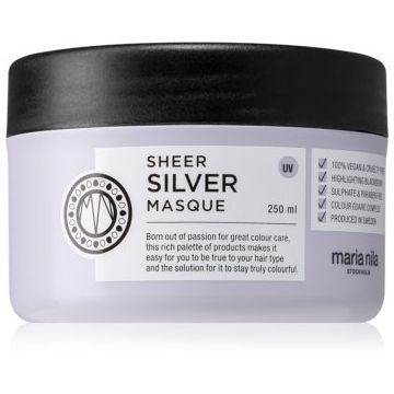 Maria Nila Sheer Silver Masque masca hranitoare pentru par blond