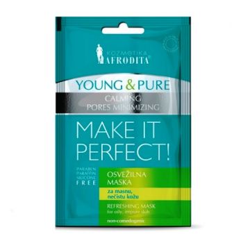Masca Faciala - Cosmetica Afrodita Young & Pure Make it Perfect! Refreshing Mask, 5 ml + 5 ml Masca Faciala - Cosmetica Afrodita Young & Pure Make it Perfect! Refreshing Mask, 5 ml + 5 ml