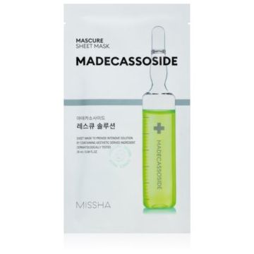 Missha Mascure Madecassoside mască textilă de îngrijire pentru piele sensibila si iritabila