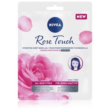 NIVEA Rose Touch mască textilă hidratantă