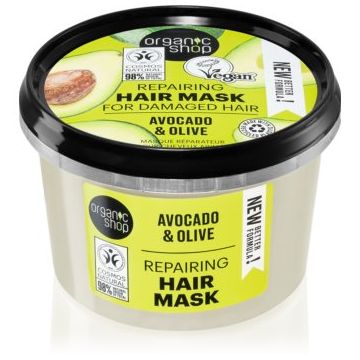 Organic Shop Avocado & Olive masca de par regeneratoare
