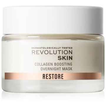 Revolution Skincare Restore Collagen Boosting cremă-mască de noapte regeneratoare pentru stimularea secreției de colagen