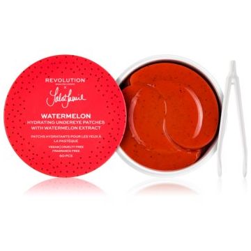 Revolution Skincare X Jake-Jamie Watermelon masca hidrogel pentru ochi pentru luminozitate si hidratare