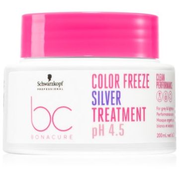Schwarzkopf Professional BC Bonacure Color Freeze Silver masca neutralizeaza tonurile de galben