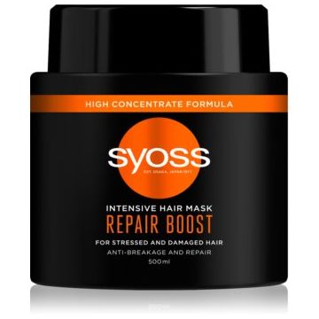 Syoss Repair Boost mască profund fortifiantă pentru păr împotriva părului fragil Syoss Repair Boost mască profund fortifiantă pentru păr împotriva părului fragil