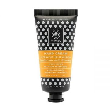 Crema de maini cu Acid hialuronic si miere, Apivita, 50 ml Crema de maini cu Acid hialuronic si miere, Apivita, 50 ml