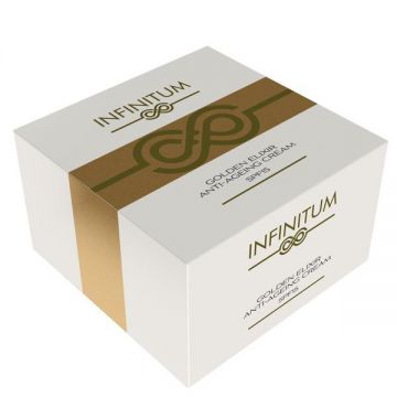Crema Golden Elixir, INFINITUM,  Anti-ageing, Acid Hyaluronic, aur 22K, SPF 15
