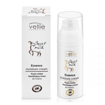 Crema hidratanta Vellie Goat Milk cu esenta din lapte de capra si acid hialuronic, 50ml
