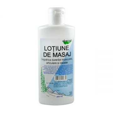 Lotiune de Masaj pentru Dureri Musculare, Articulare si Osoase Abemar Med, 200ml