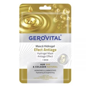 Masca de Fata - Gerovital Hidrogel cu Efect Anti-Age, 1 buc