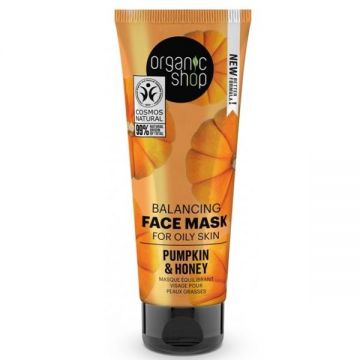 Masca Echilibranta pentru Tenul Gras cu Dovleac si Miere Organic Shop, 7 5ml