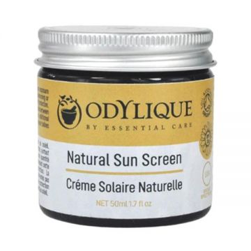 Crema Bio Protectie Solara SPF 30 pentru Piele Sensibila cu Musetel, Zinc si Unt de Shea Odylique by Essential Care, 50ml Crema Bio Protectie Solara SPF 30 pentru Piele Sensibila cu Musetel, Zinc si Unt de Shea Odylique by Essential Care, 50ml