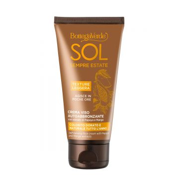 Crema de fata, cu efect autobronzant, cu extract de papaya si mango