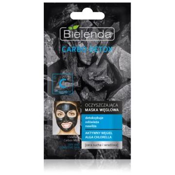 Bielenda Carbo Detox Active Carbon Masca de curățare cu cărbune pentru piele uscata spre sensibila