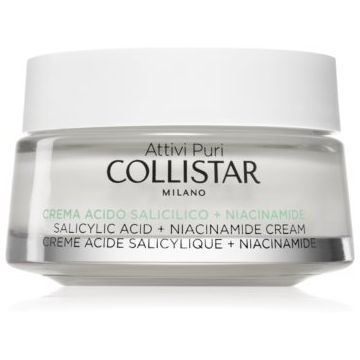 Collistar Attivi Puri Salicylic Acid + Niacinamide crema calmanta cu acid salicilic