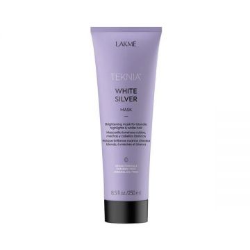 Masca coloranta pentru par blond, Lakme Teknia, White Silver Mask, 300ml