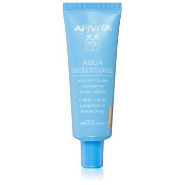 Apivita Aqua Beelicious Tinted Fluid SPF30 Fluid nuantator cu textura usoara pentru o piele mai luminoasa