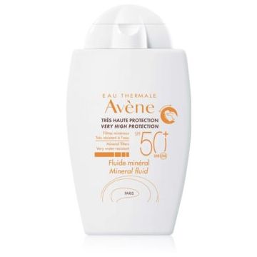 Avène Sun Mineral Fluid fluid protector fără filtre chimice SPF 50+