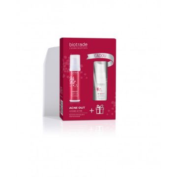 BIOTRADE ACNE OUT LOTIUNE ACTIVA 60 ML+ ACNE OUT SPUMA DE CURATARE 20ML PROMO