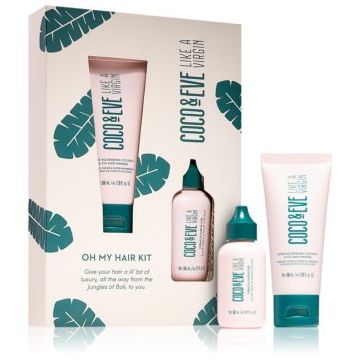 Coco & Eve Like A Virgin Oh My Hair Kit set pentru un par stralucitor si catifelat