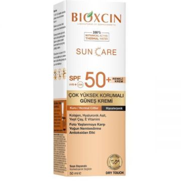 Crema de Protectie Solara cu acid hialuronic SPF 50+  Bioxcin, 50 ml