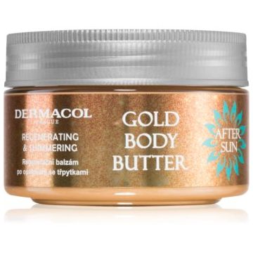 Dermacol After Sun cremă de corp regeneratoare cu particule stralucitoare