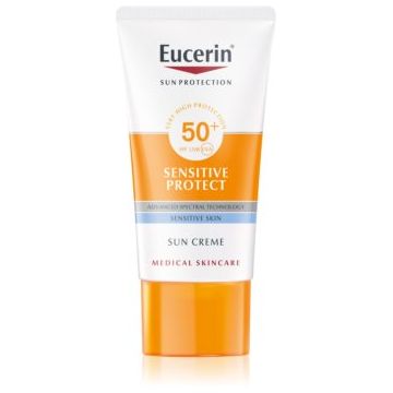 Eucerin Sun Sensitive Protect crema protectoare pentru fata SPF 50+