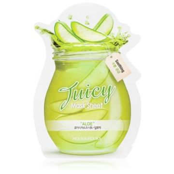 Holika Holika Juicy Mask Sheet Aloe mască textilă calmantă