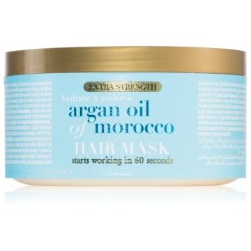 OGX Argan Oil Of Morocco Extra Strenght masca intensă de întinerire pentru par deteriorat