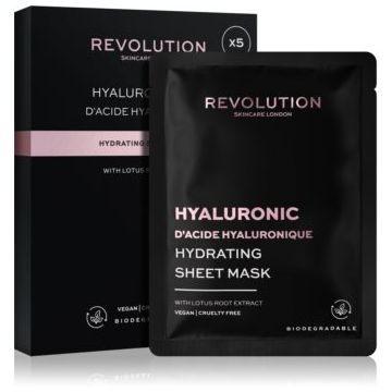 Revolution Skincare Hyaluronic Acid set de măști textile pentru hidratare intensa