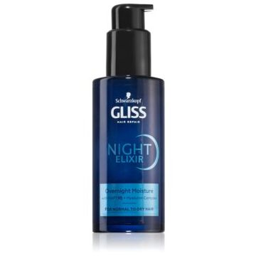 Schwarzkopf Gliss Night Elixir elixir leave-in pentru par uscat