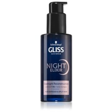 Schwarzkopf Gliss Night Elixir elixir leave-in pentru varfuri despicate