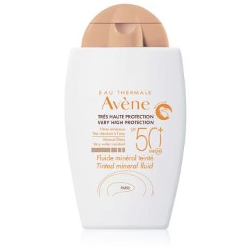 Avène Sun Mineral Fluid Tinted tratament pentru protectie solara SPF 50+