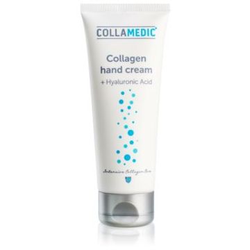 Collamedic Collagen hand cream crema ce ofera elasticitatea pielii mainilor cu acid hialuronic