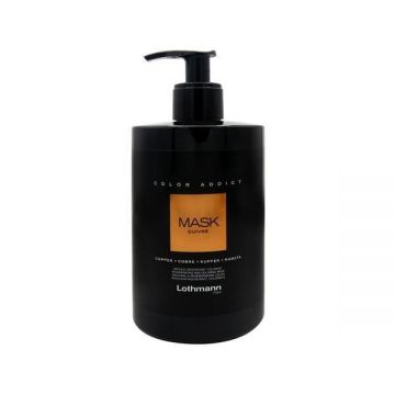 Masca nuantatoare pentru par aramiu Copper Color Addict Lothmann, 450 ml